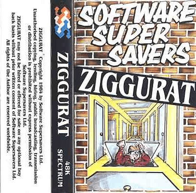 Ziggurat box art for ZX Spectrum